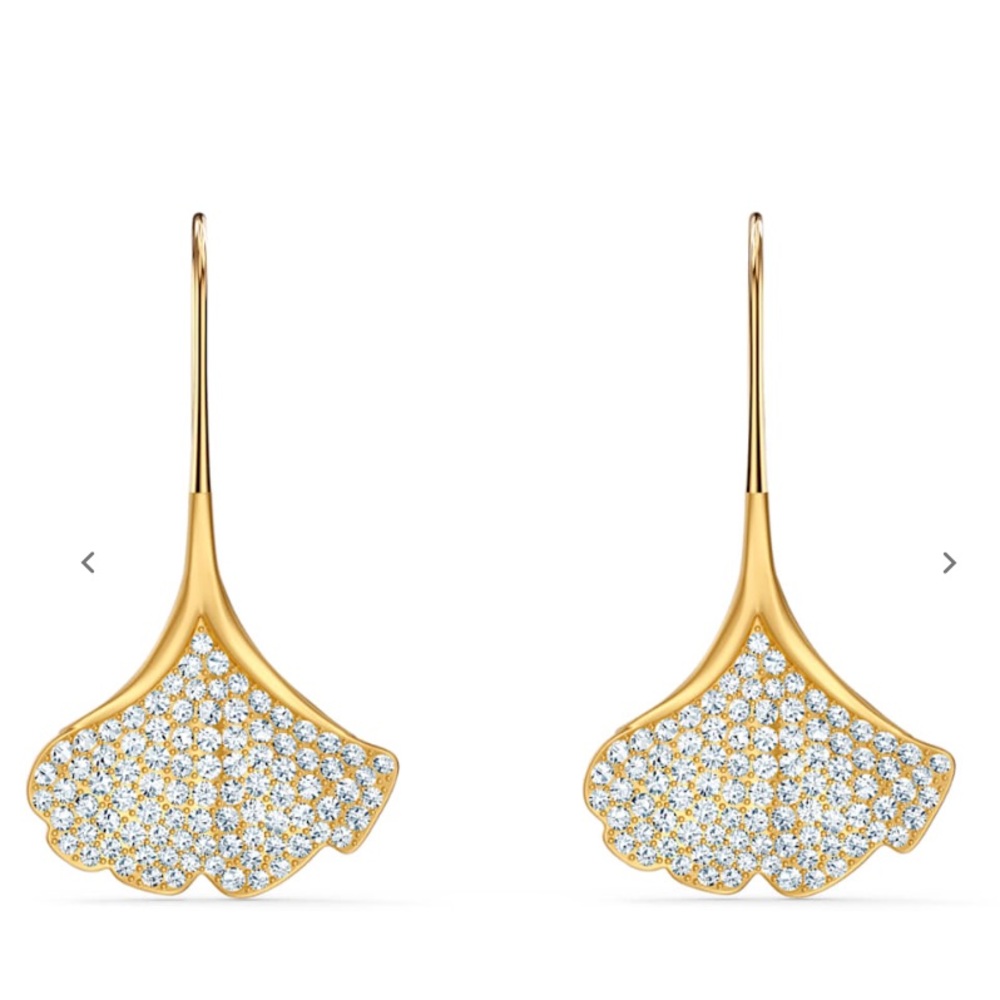 Swarovski Gingko crystal earrings